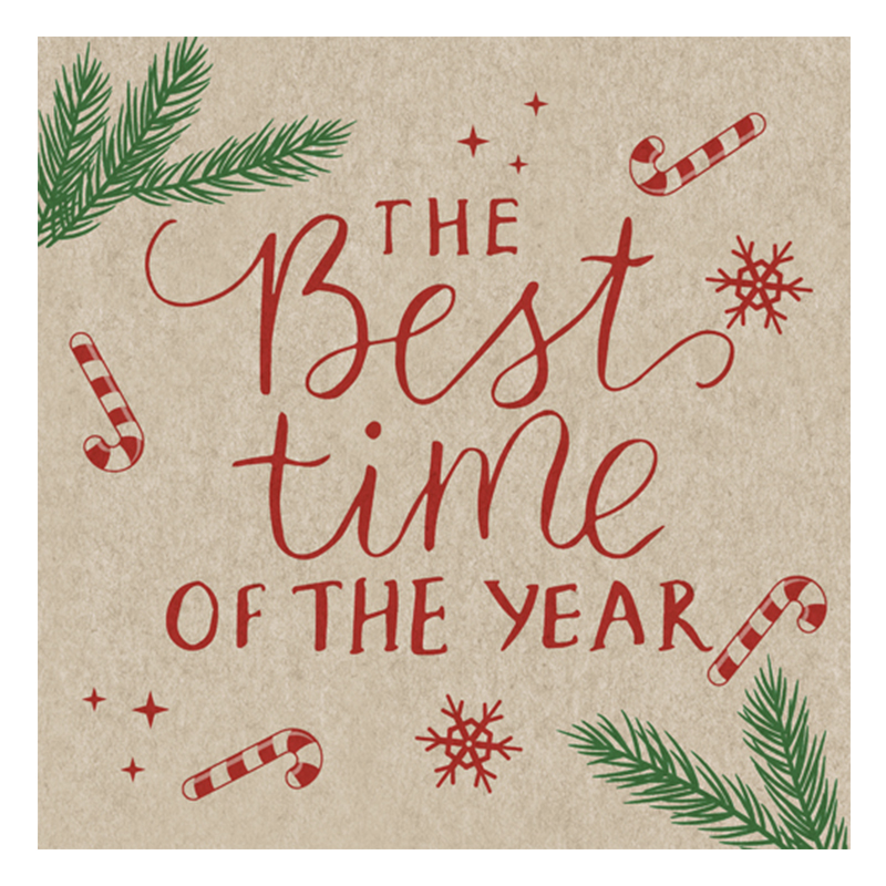 Servilletas Best Time 25X25cm