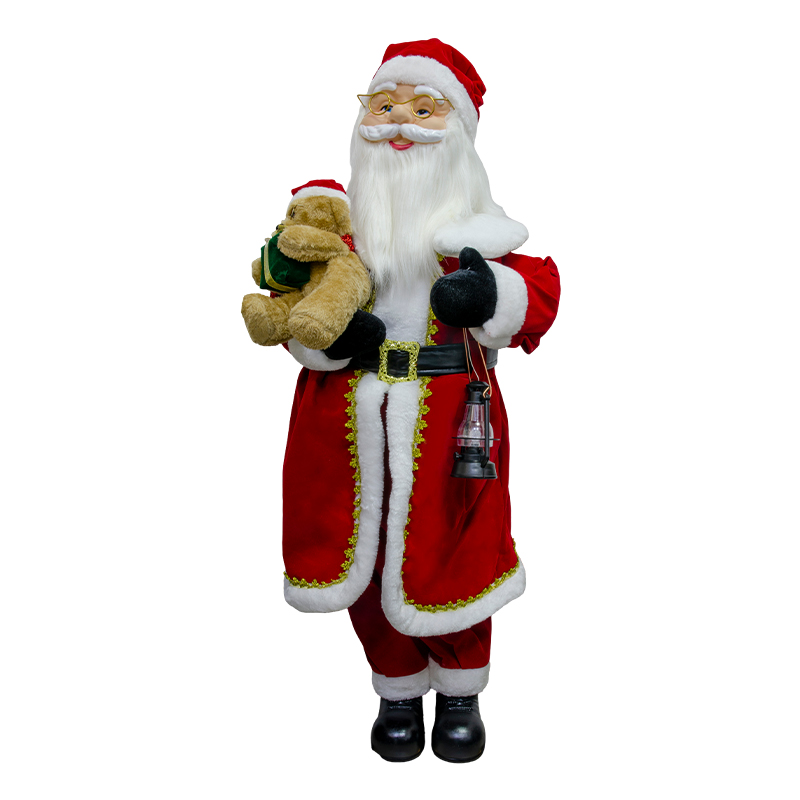 Papá Noel con Movimiento Luz y Música 110cm 