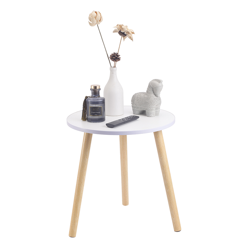 Mesa Auxiliar con Patas de Madera 40X44cm 