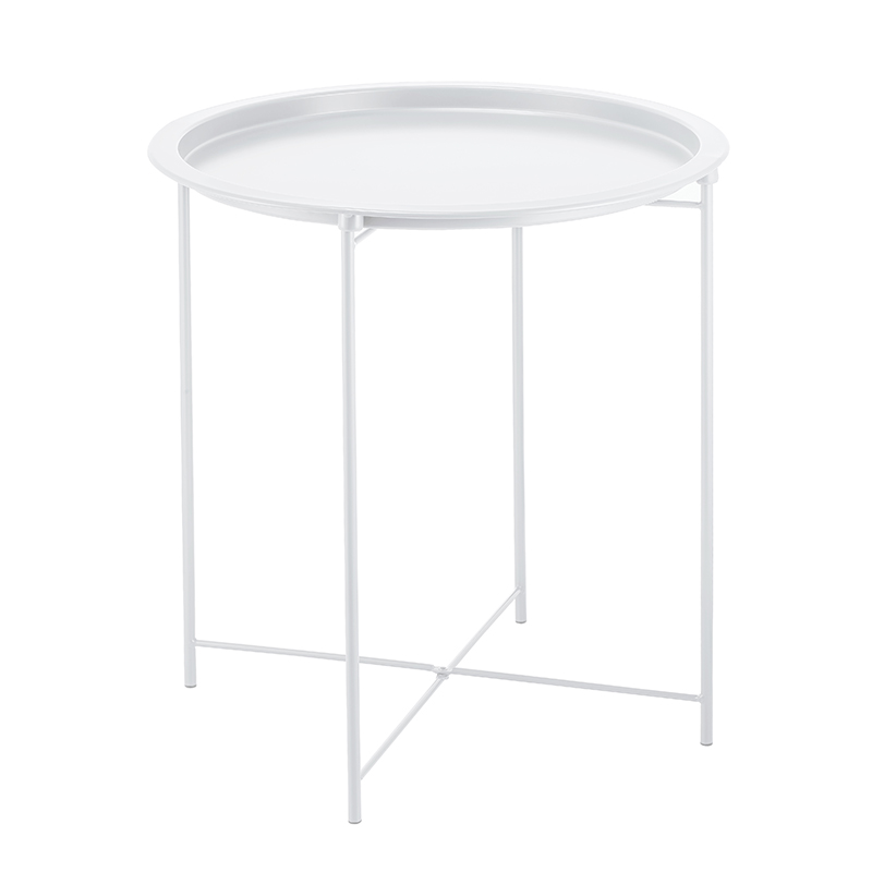 Mesa Lateral Bandeja Blanca 47X50.5cm 