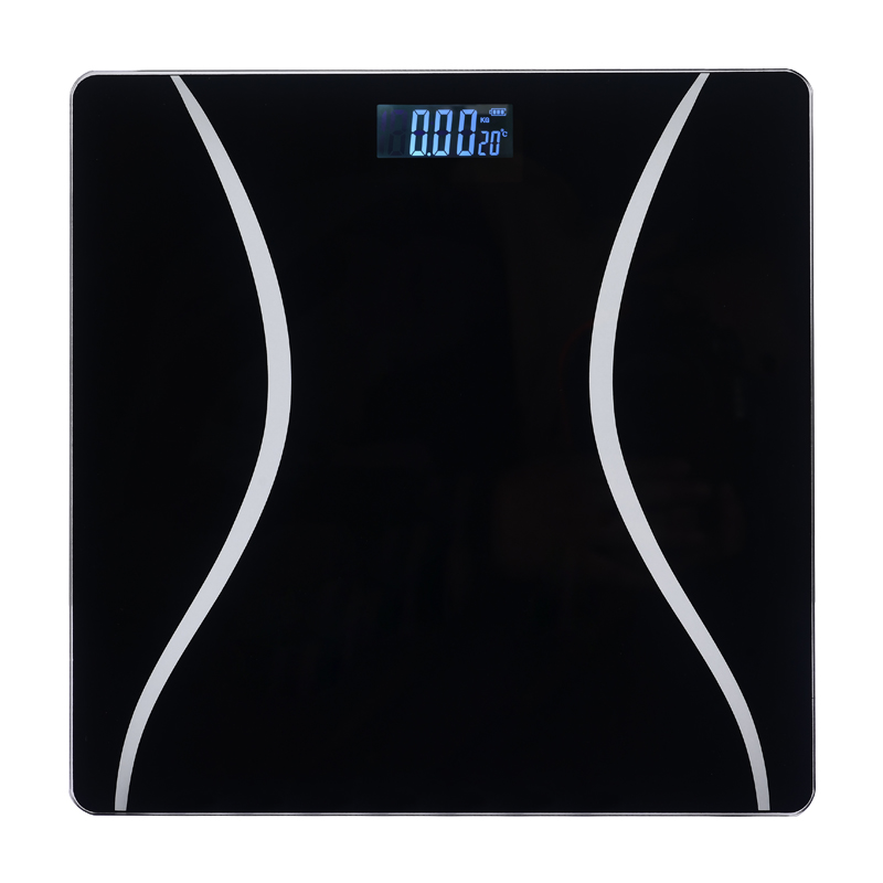 Balanza para Baño Digital Vidrio Negro 180kg