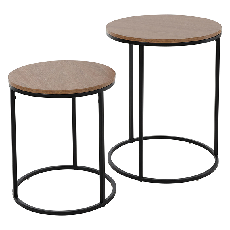 Mesa Solbank con Madera de Pino 2 Piezas