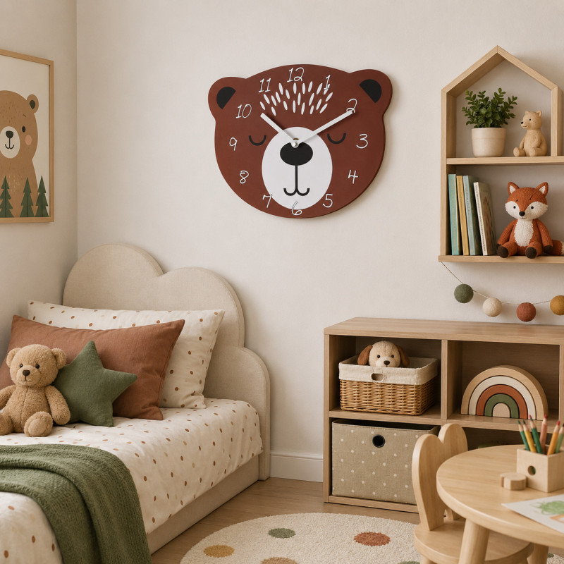 Reloj de Pared Oso 28cm