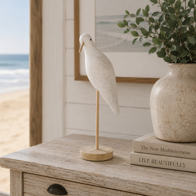 Adorno Pájaro Seaside 16x35cm