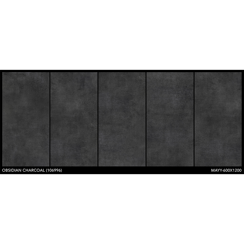 Porcelanato 60x120cm Obsidian Charcoal Mate India