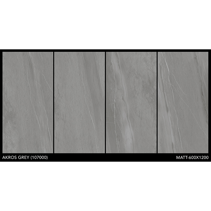 Porcelanato 60x120cm Akros Grey Mate India