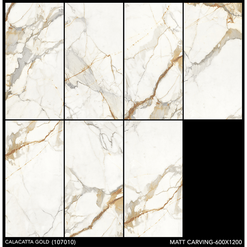 Porcelanato 60x120cm Calacatta Gold Mate India