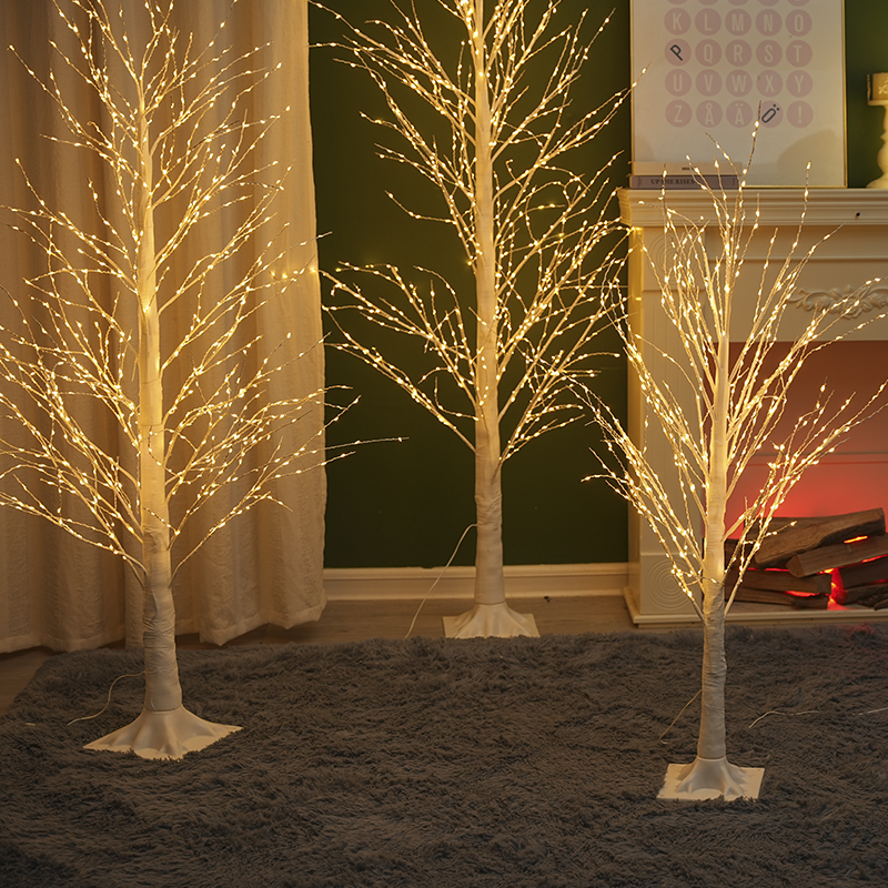 Árbol con Luz 1.2m Luz Amarilla