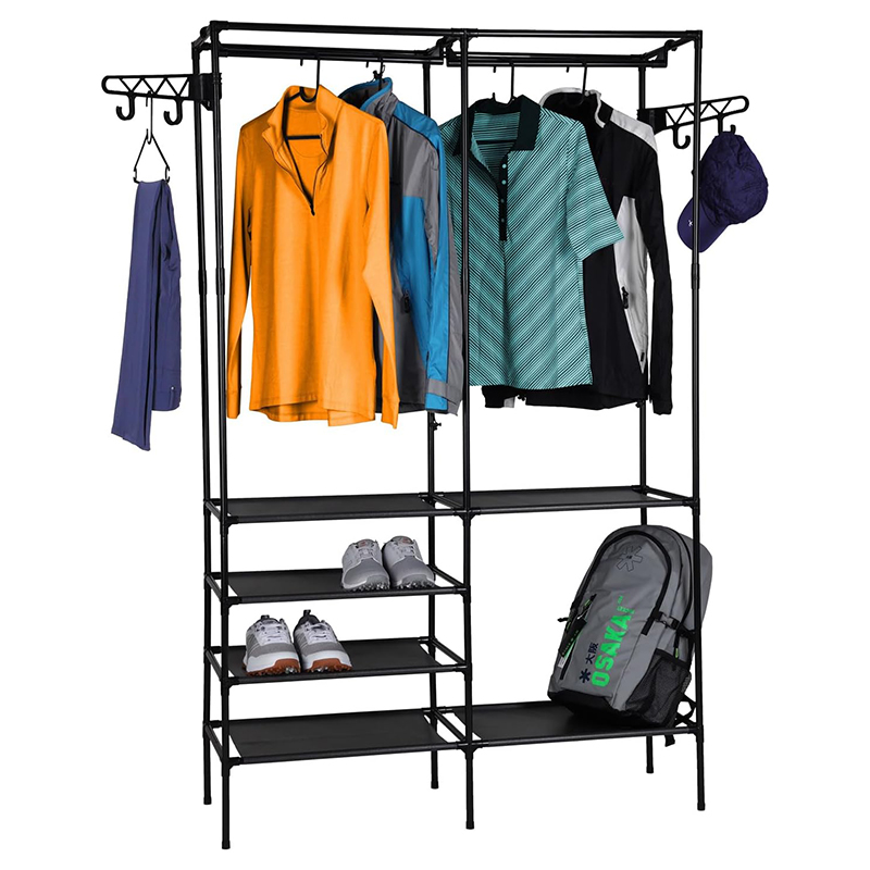 Estante para Ropa con Repisas 108x36x170cm Negro
