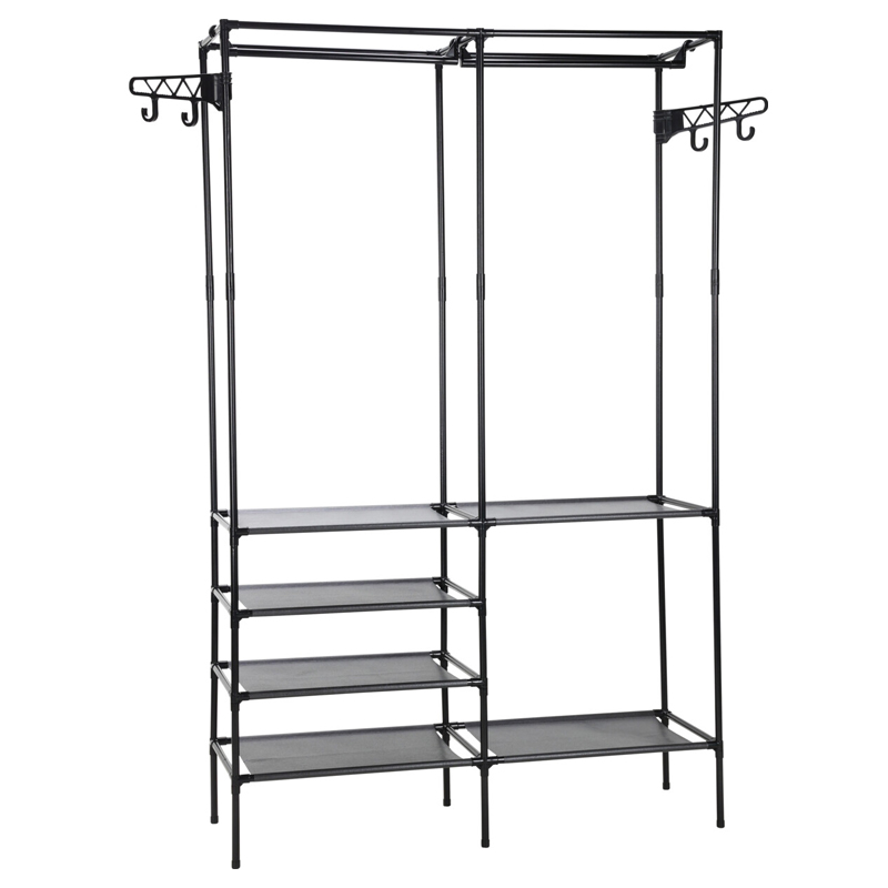 Estante para Ropa con Repisas 108x36x170cm Negro