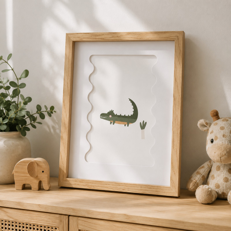 Cuadro Decorativo Jungle Wood 22.5x30cm