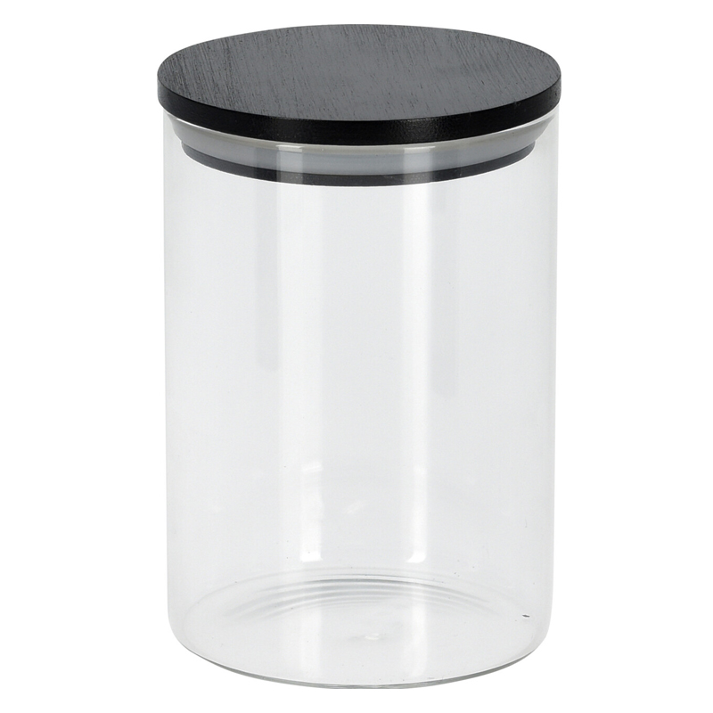 Repostero de Vidrio Hermético 575ml Negro