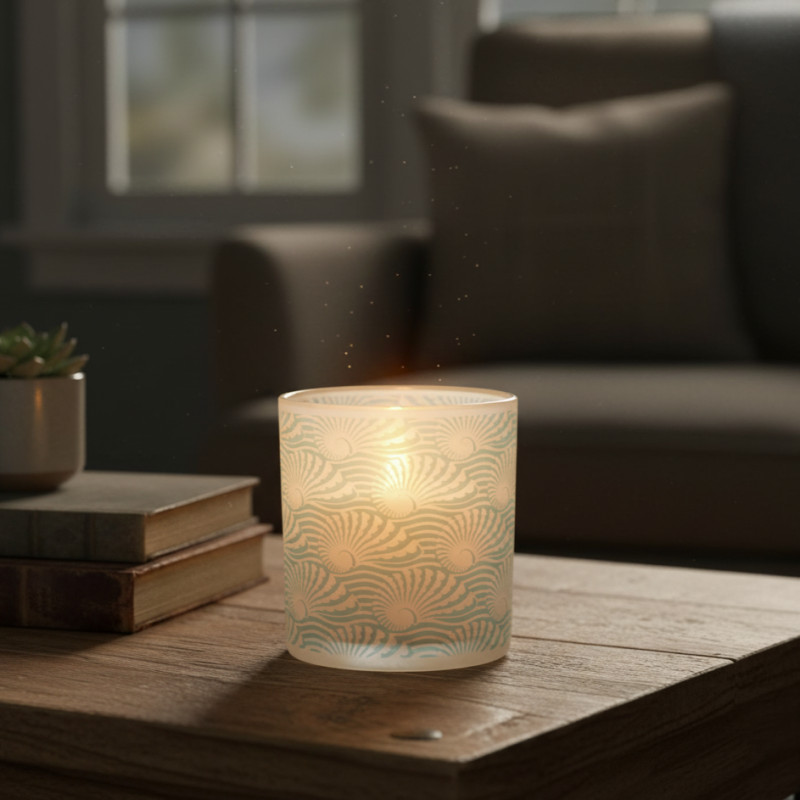 Portavela de Vidrio 7x8cm