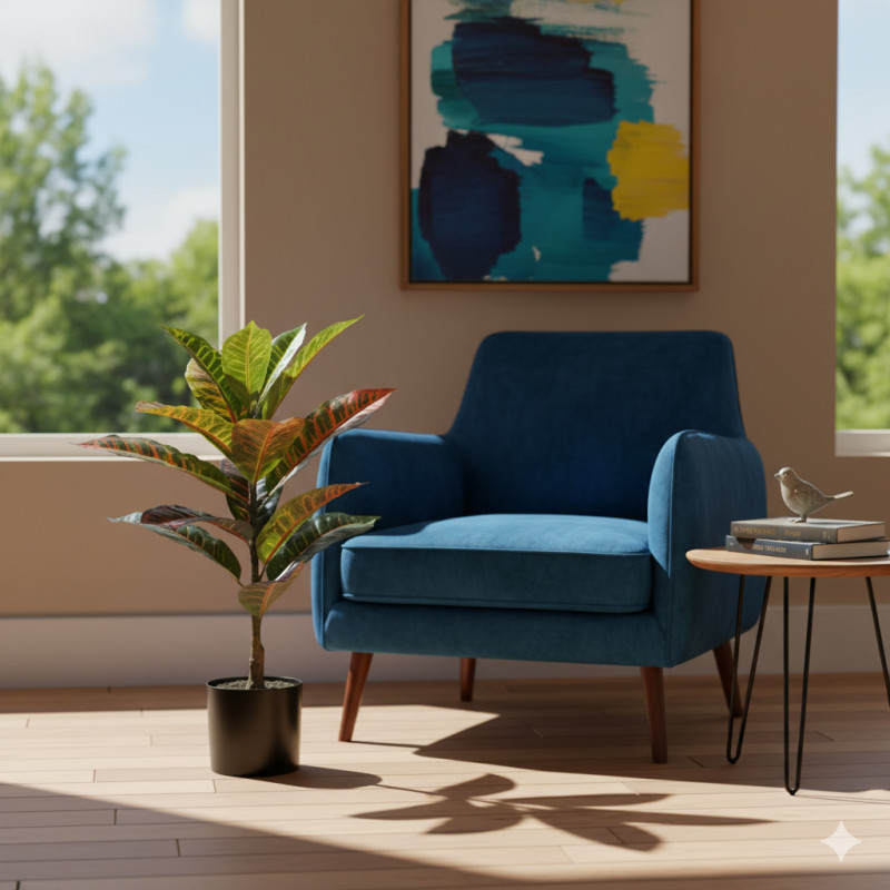 Planta Artificial Croton 60cm