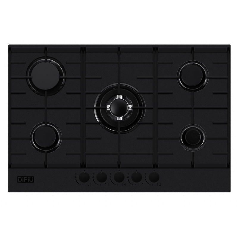 Cocina a Gas con 4 Quemadores + 1 Triple Llama 76x51cm Dipiu 
