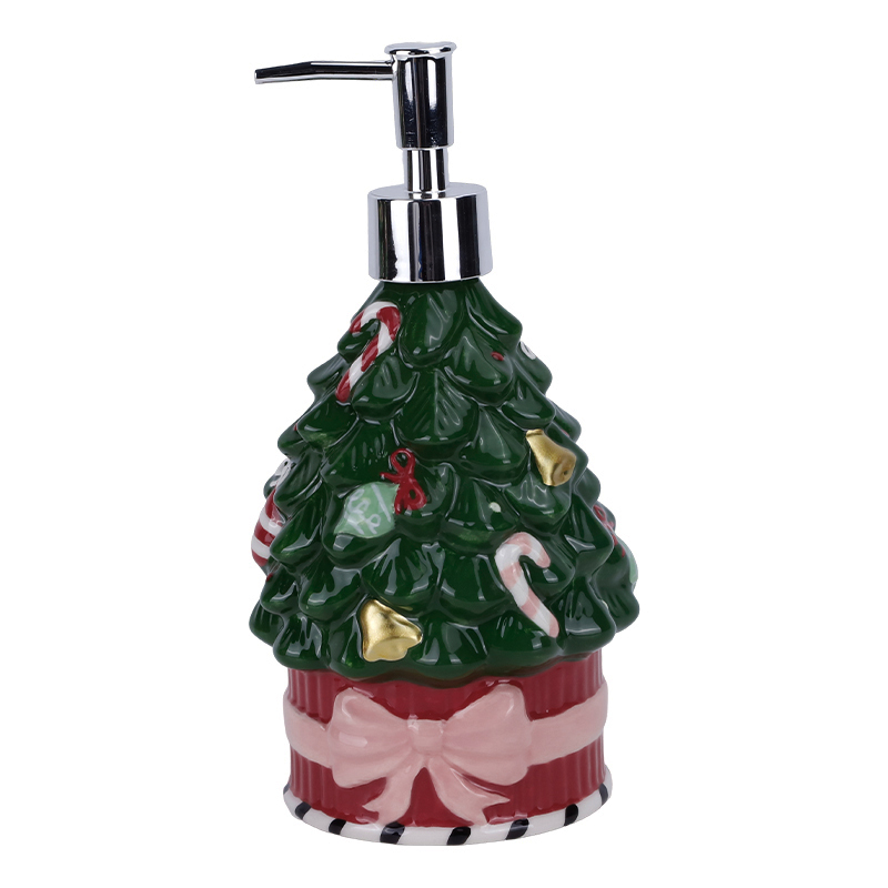 Dispensador de Jabón Árbol de Vidrio 22X11cm