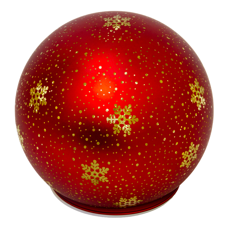 Bola de Vidrio con Decoración Colgante Rojo 12cm