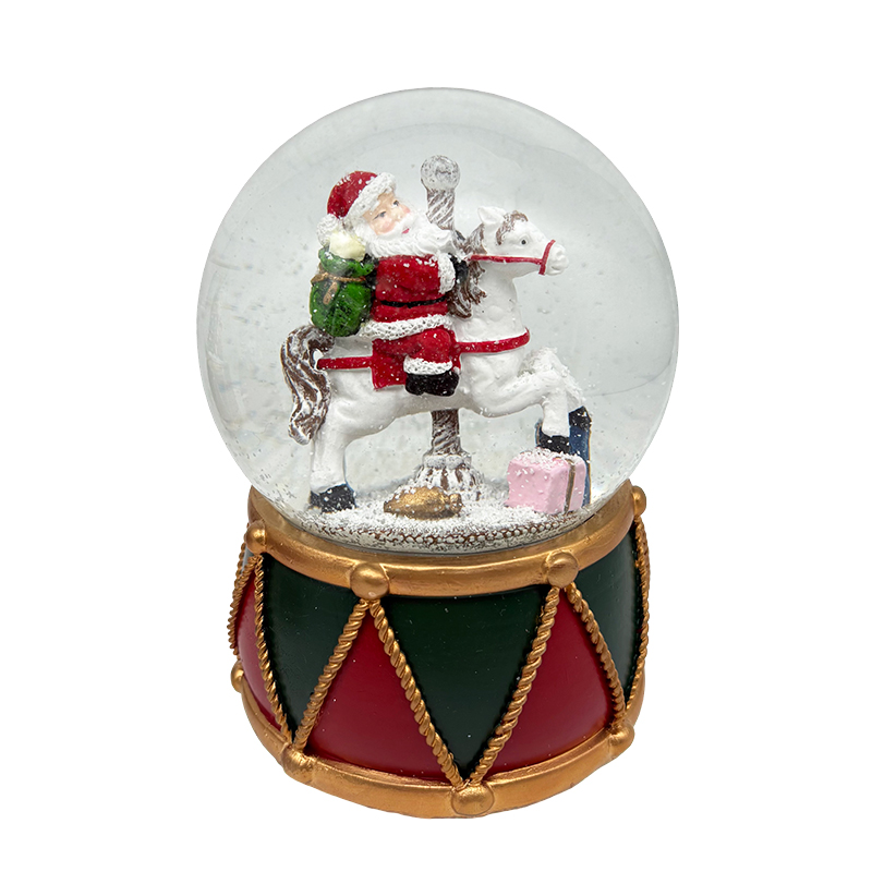 Bola de Cristal Musical con Caballo 10x10x14.5cm 