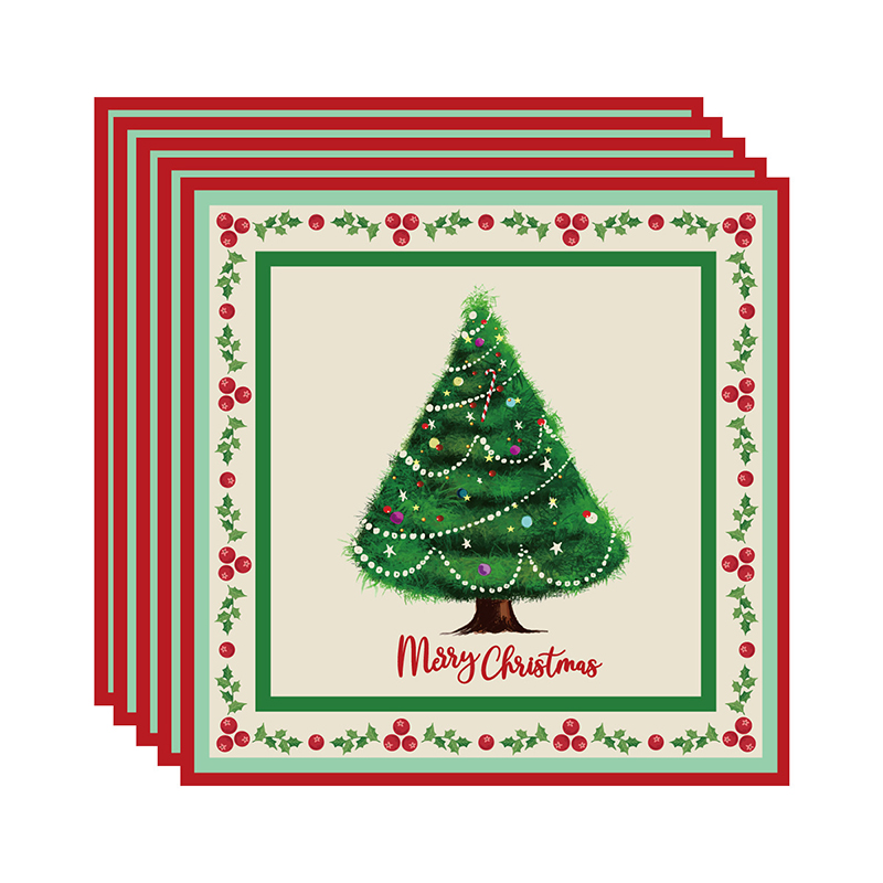 Servilletas de Papel Árbol 16x16cm 20 Piezas