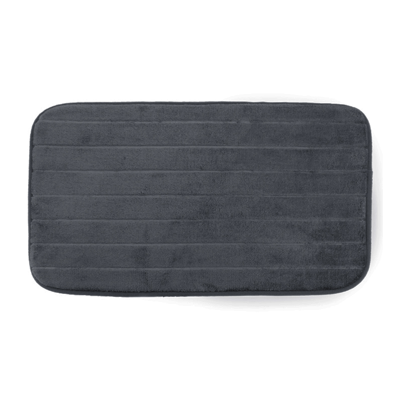 Alfombra de Baño Gris con Rayas 40X60cm