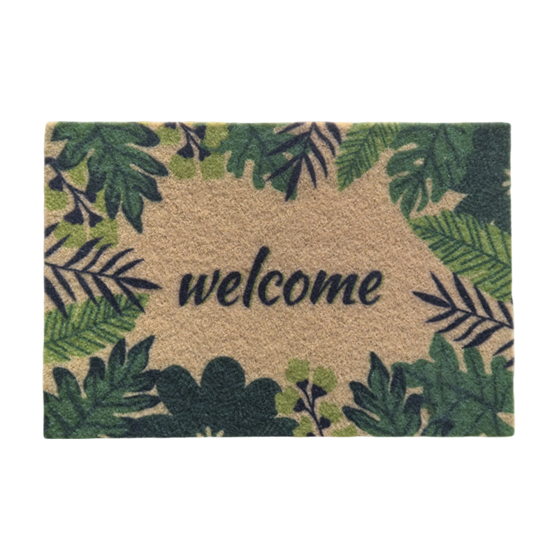 Alfombra Welcome Hojas 40X60cm
