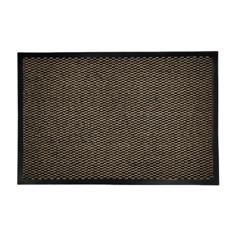 Alfombra de Cuadros Café y Negro 40X60cm