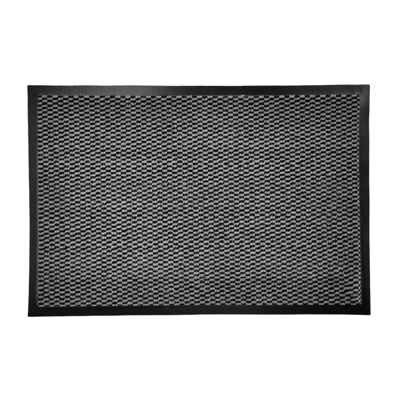 Alfombra de Cuadros Gris y Negro 40X60cm