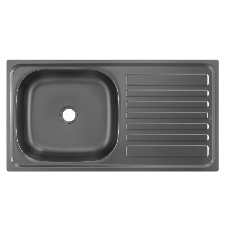 Lavadero 1 Pozo 1 Escurridor Reversible 75x40cm de Sobreponer Mastermaid