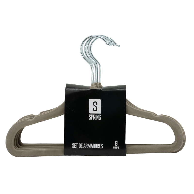 Armador Gamuza de Niños 6 Piezas Gris