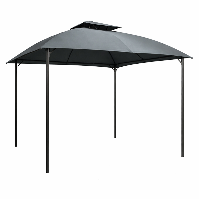 Gazebo Gris Techo Curvo 3x3 metros