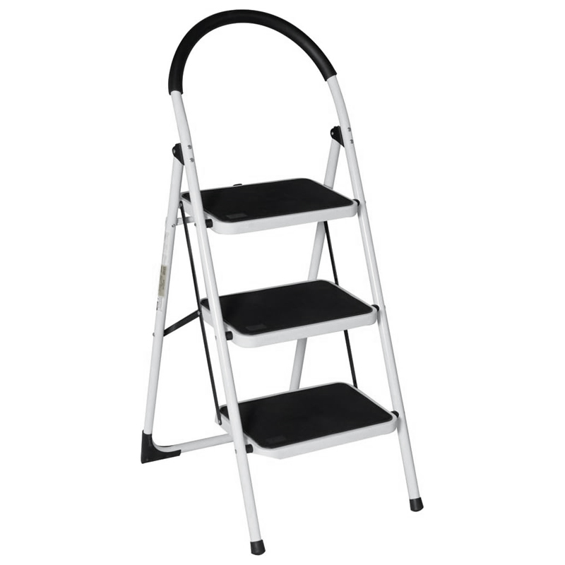 Escalera de Acero 3 Pasos Plegable 92cm 150kg