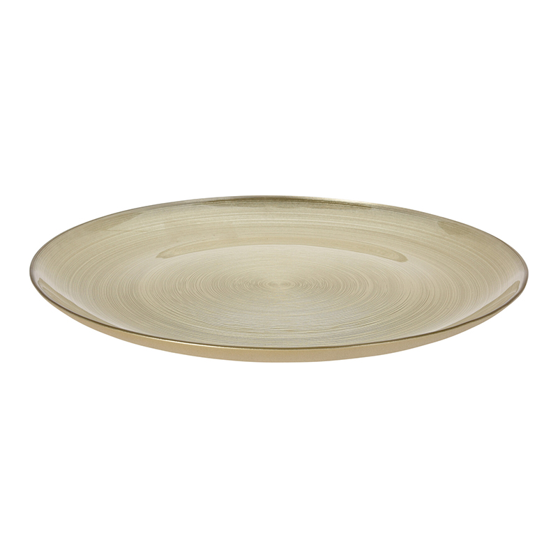 Plato Dorado Diam 32cm 