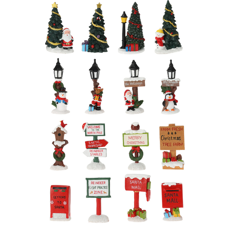 Figura de Navidad Árbol Papá Noel 3X6X2cm