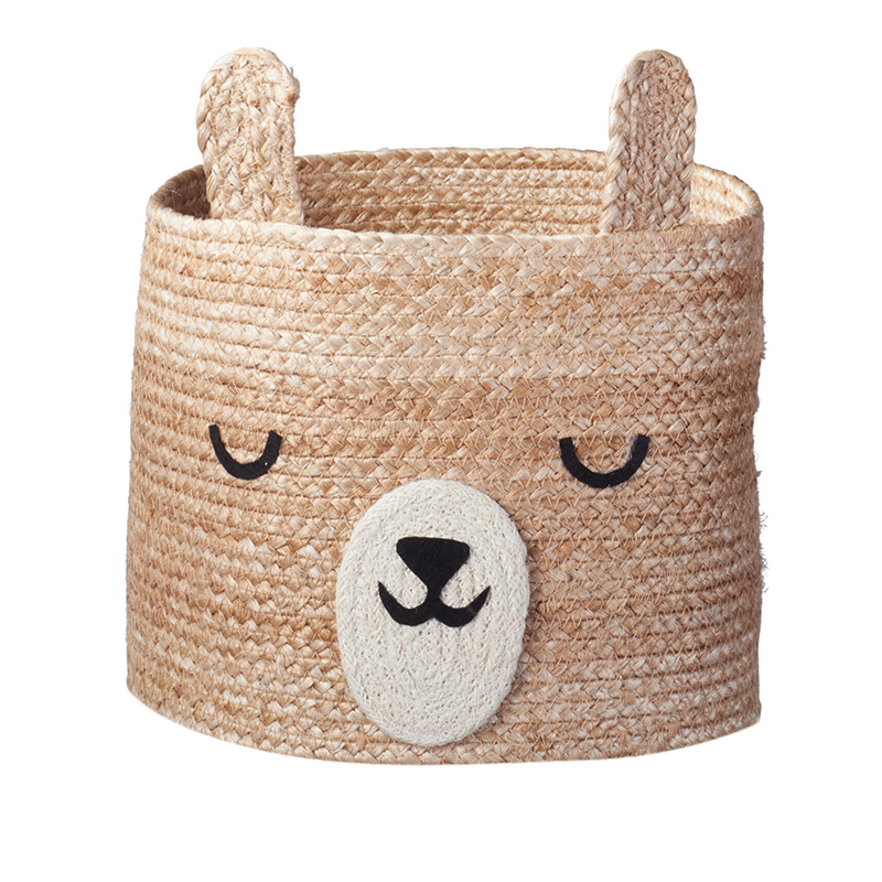 Cesto Tejido Oso 25X25cm