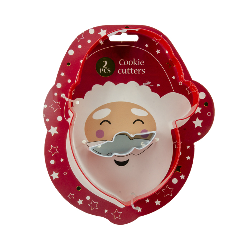 Cortador de Galletas Santa 2 Piezas 10X14X2.5cm