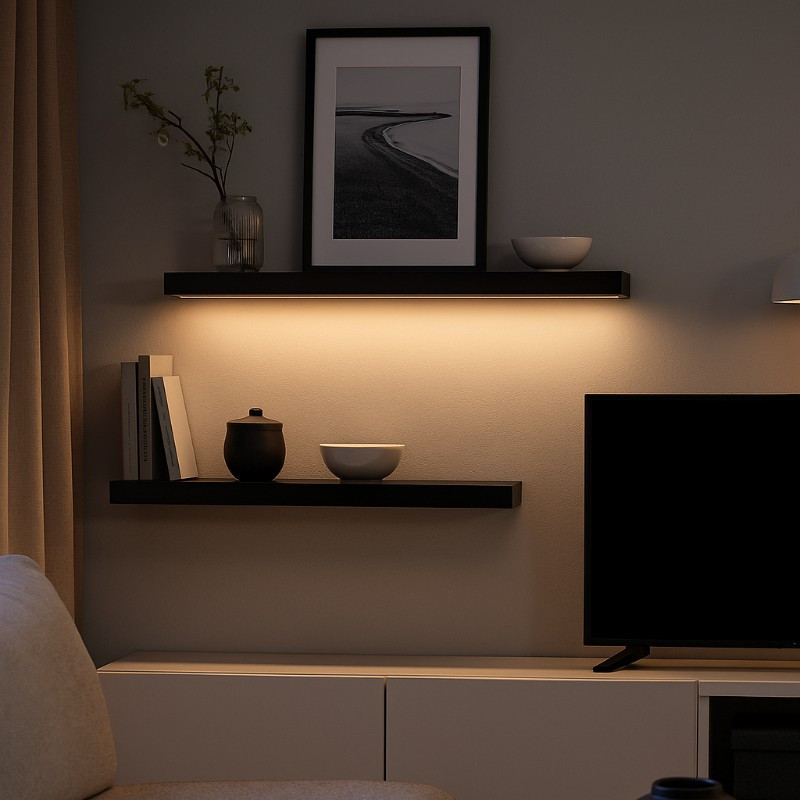 Repisa con Luz Led 60X12.5X4cm