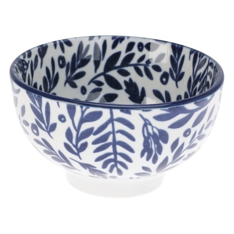 Tazon de Porcelana Mosaico Azul 11.5X6cm 