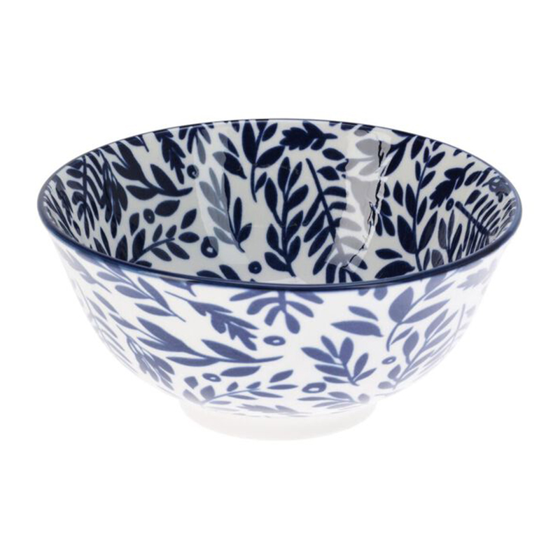 Tazón de Porcelana Mosaico Azul 15.5X7cm 