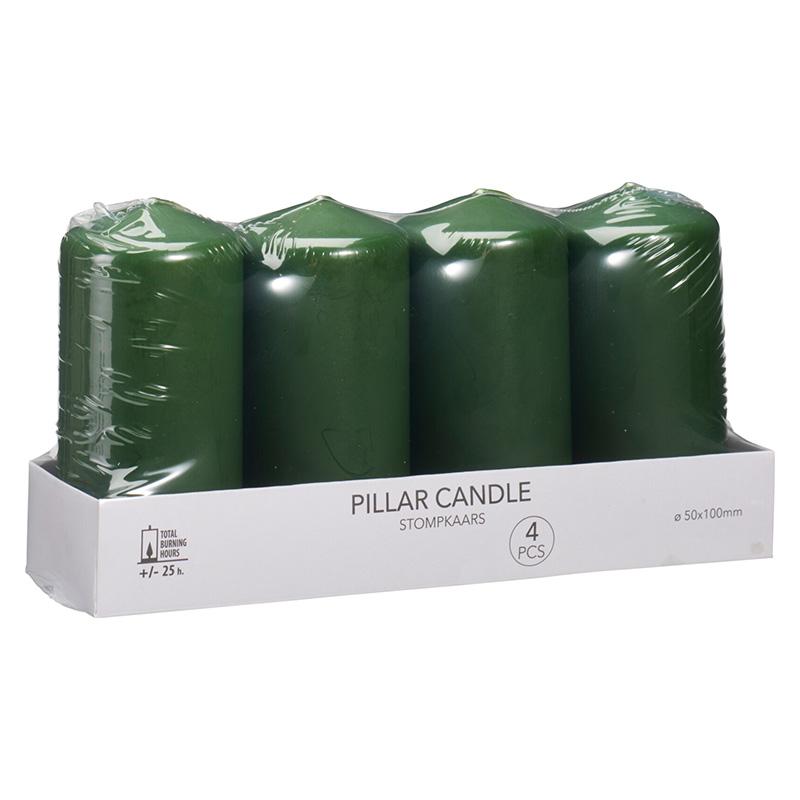 Set de Velas 4 Piezas Verde 