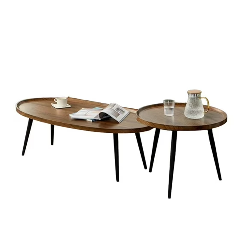 Mesa Centro Doble Apulia Wood 80x55cm