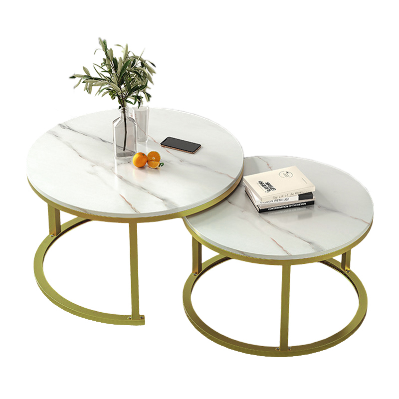 Mesa Centro Imola Golden Carrara 70cm