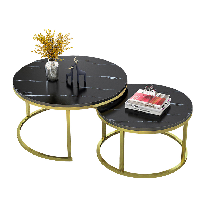 Mesa Centro Imola Black Marquina 70cm