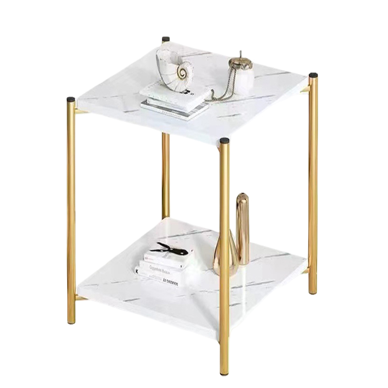 Mesa Lateral Golden Carrara 40x40cm