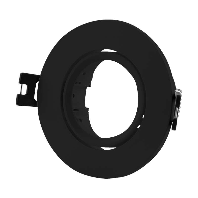 Ojo de Buey Móvil Negro Mate 90mm GU10 Eurolight