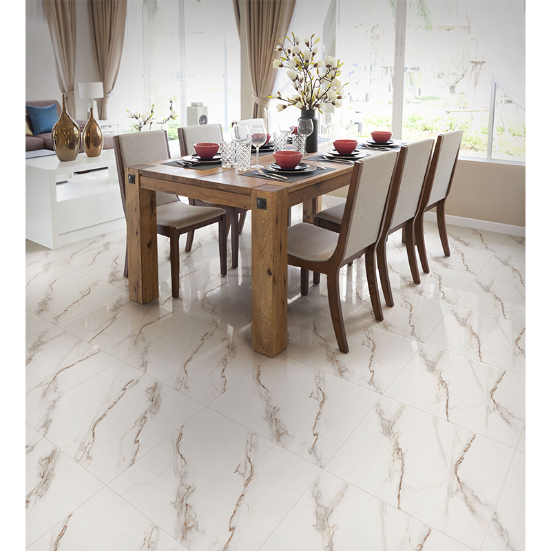 Cerámica 57x57cm Thassos Gold Brillo