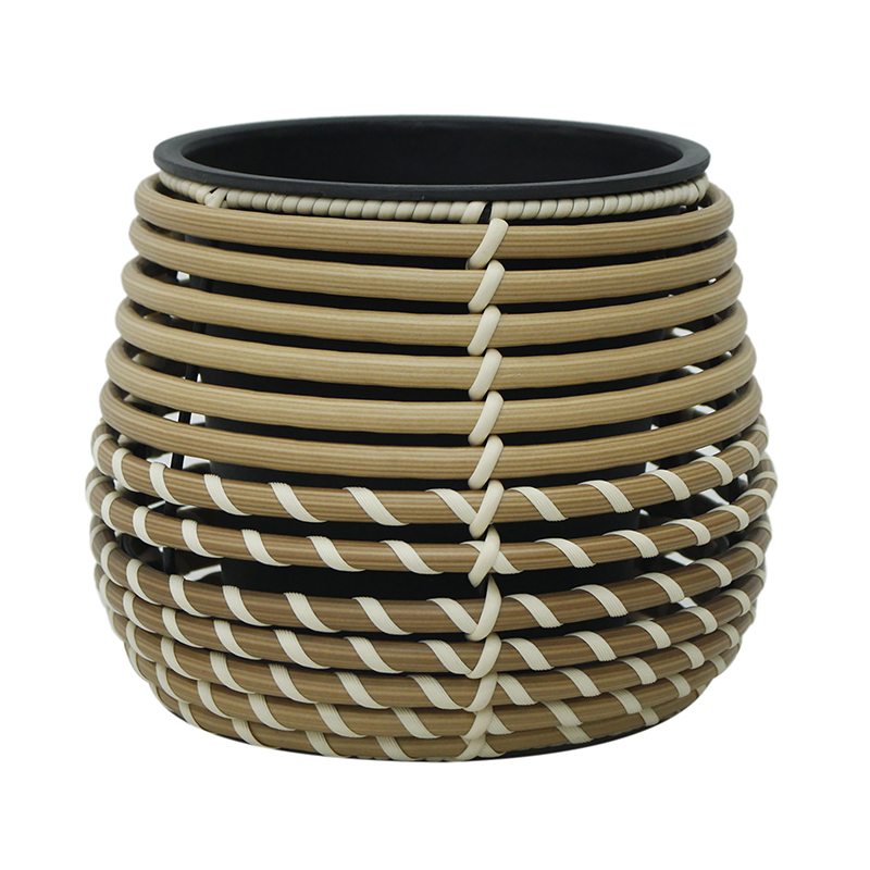 Macetero Longan Crema 19x16cm