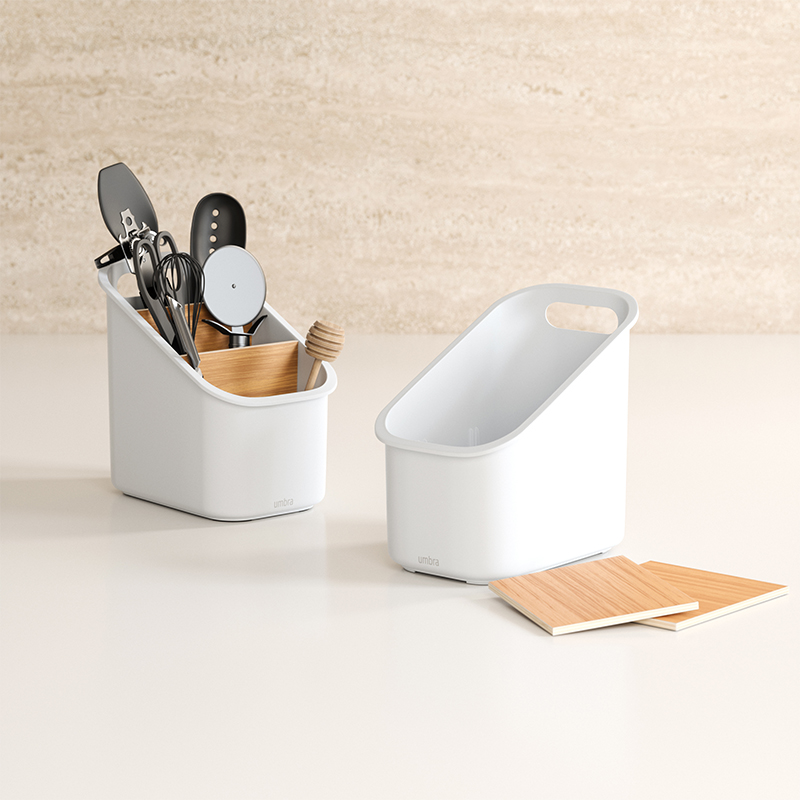 Porta Utensilios Bellwood Blanco Natural Umbra
