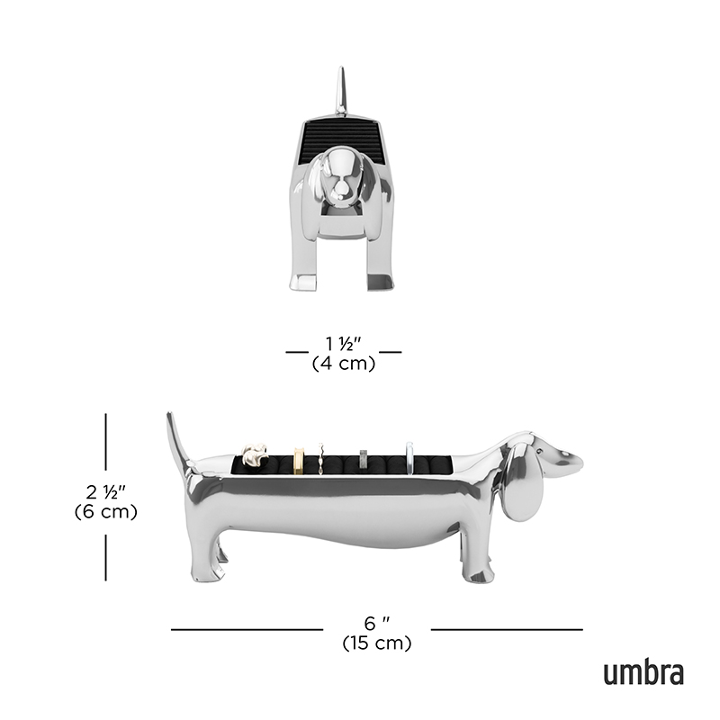 Porta Joyas Dachsie Cromo Umbra