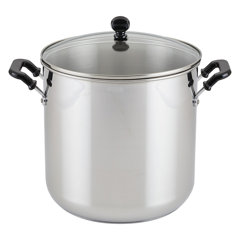 Olla 10.4LT con Tapa de Vidrio Classic Inoxidable Farberware
