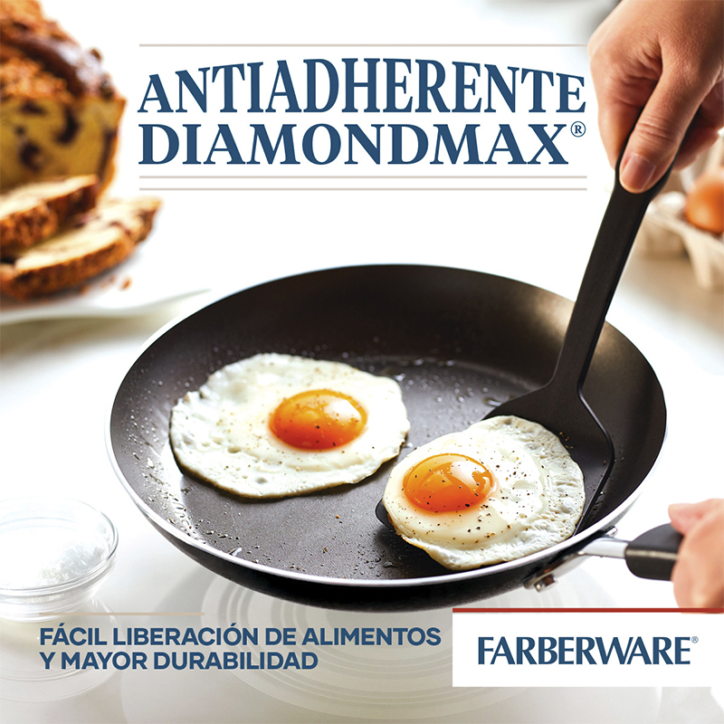Ollas 15 Piezas Diamondmax Negro Farberware